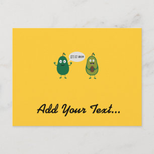 gekke avocado's briefkaart