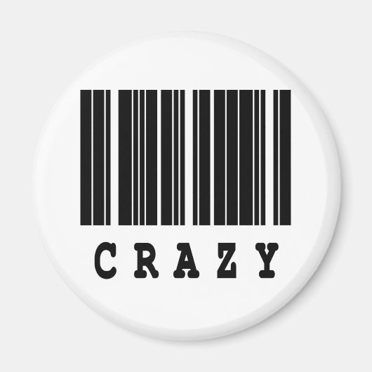 gekke barcode ontwerp magneet (Voorkant)
