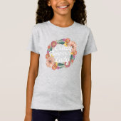 Gekke bloem dame - Zinnia tuinman T-shirt (Voorkant)