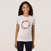 Gekke bloem dame - Zinnia tuinman T-shirt (Voorkant volledig)