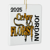 Gekke Bloemist CUSTOM Keramisch Ornament (Rechts)