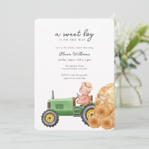Gekke Boer Trekkertje Teddybeer Baby Shower Kaart