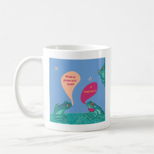 Gekke boomkikkers - blauw & groen koffiemok