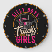 Gekke bootjes zijn voor meisjes grote klok (Voorkant)