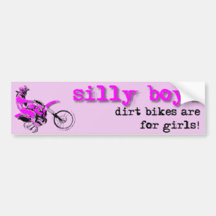 Gekke Boys Dirt Bike Motocross Bumpersticker