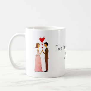 Gekke bruid en bruidegom in Love Wedding Koffiemok