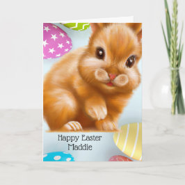 Gekke bruine paashaas kaart