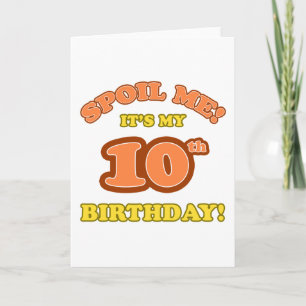 Gekke Cadeau op 10e verjaardag Kaart