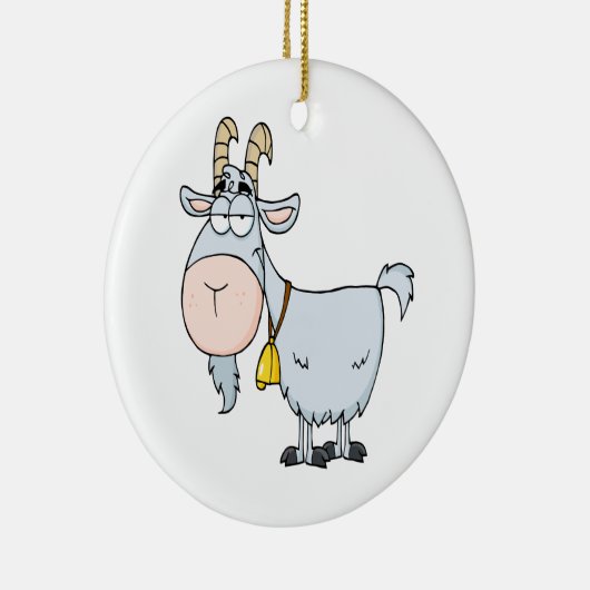 gekke cartoon billy geitenvlees keramisch ornament (Rechts)