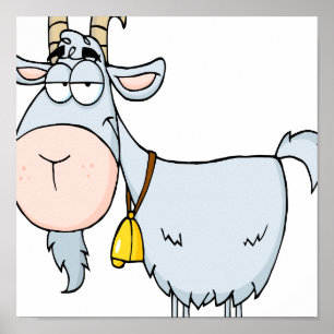 gekke cartoon billy geitenvlees poster