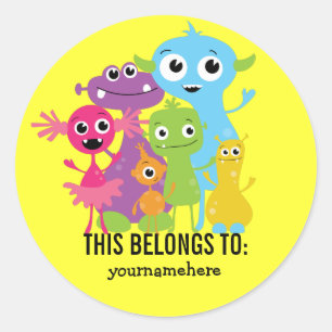 Gekke Cute Monster DEZE BEHOORT TOT Sticker