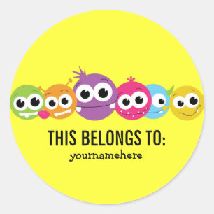 Gekke Cute Monster DEZE BEHOORT TOT Sticker