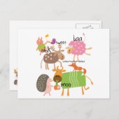 Gekke dieren briefkaart (Voorkant / Achterkant)
