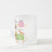 Gekke Dieren Matglas Koffiemok (Voorkant links)