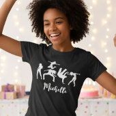 Gekke disco psychedelische techno dansers t-shirt