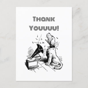 Gekke Dog Dank u Kaart, Douane van Dog Briefkaart