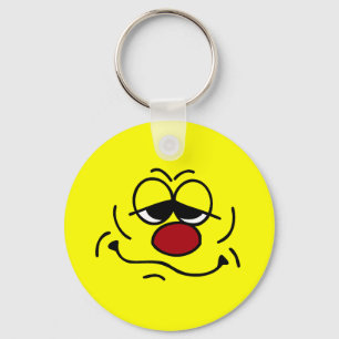 Gekke Face Grumpey Sleutelhanger
