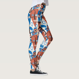 Gekke factoren geïnspireerd door Picasso Retro Mod Leggings