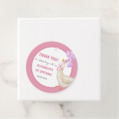 Gekke Gans 1e Verjaardagsfeest Bedankjes Labels (In situ)