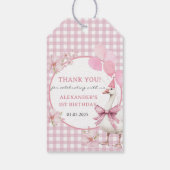 Gekke Gans 1e Verjaardagsfeest Cadeaulabel (Achterkant)