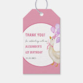 Gekke Gans 1e Verjaardagsfeest Cadeaulabel (Voorkant)