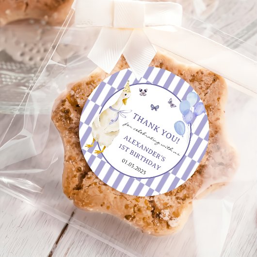 Gekke Gans 1e Verjaardagsfeest Ronde Sticker