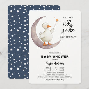 Gekke Gans Baby shower Kaart