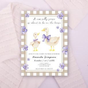 Gekke Gans Baby shower Kaart