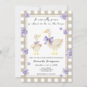 Gekke Gans Baby shower Kaart (Voorkant)