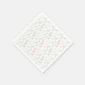 Gekke Gans  Blue Bow Floral Baby shower Servet (Hoek)