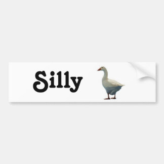 Gekke gans bumpersticker