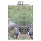 Gekke gans heupfles (Achterkant)