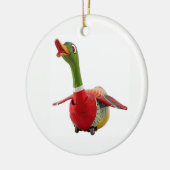 Gekke gans keramisch ornament (Links)