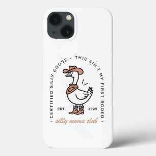 Gekke gans moeder cowgirl club grappig boerderij d iPhone 13 hoesje