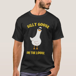 Gekke gans op de los t-shirt