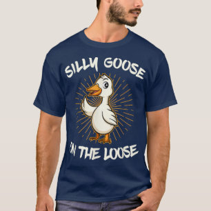 Gekke gans op de los t-shirt