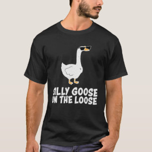 Gekke gans op de los t-shirt