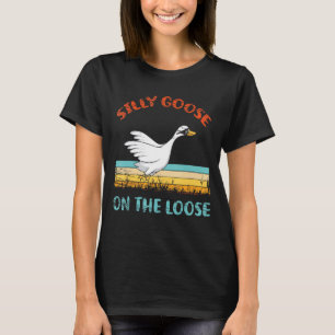 Gekke gans op de los t-shirt