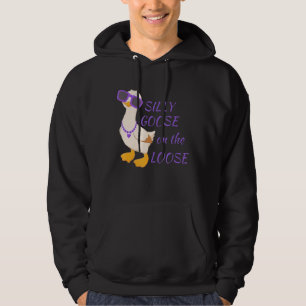 Gekke gans op de losse schimmelboeien geeft Kinder Hoodie
