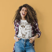 Gekke gans op de losse - -stijl ontwerp t-shirt