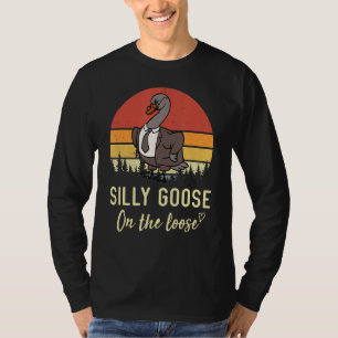 Gekke gans op het Gezegde van de losse grappigheid T-shirt