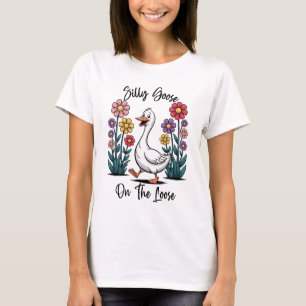 Gekke gans op het losse Shirt Boho Bella+Canvas