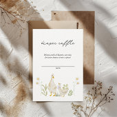 Gekke Gans Schattigee Waterverf Luier Raffle Informatiekaartje