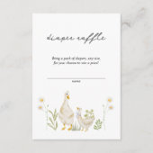 Gekke Gans Schattigee Waterverf Luier Raffle Informatiekaartje (Voorkant)