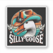 Gekke gans sticker (Voorkant)