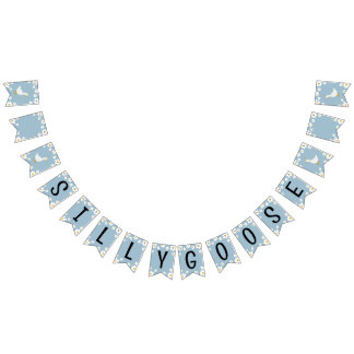 Gekke ganzenfeestbanner vlaggetjes