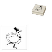 Gekke ganzenstempel 	rubberstempel (Gestempeld)