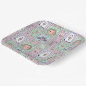 Gekke geesten in pasteldromen papieren bordje (Gebogen)