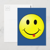 Gekke gezicht briefkaart (Voorkant / Achterkant)