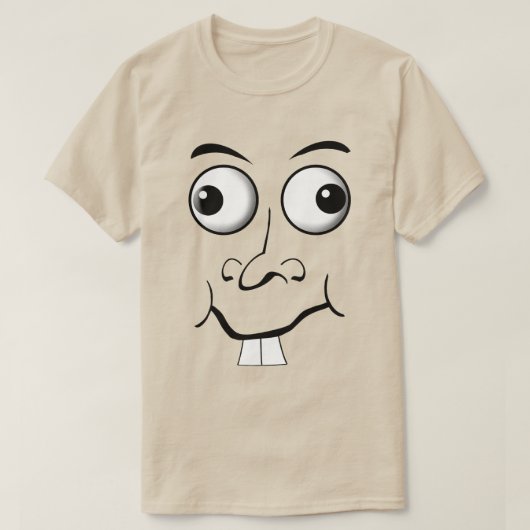 Gekke gezicht T-shirt (Design voorkant)